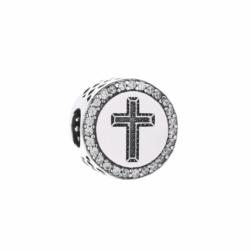 (kép) PANDORA hit keresztje charm - ENG792016CZ_2