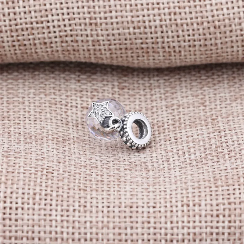 (kép) PANDORA Hold és csillag függőcharm - 791392CZ - Megtekintés 2