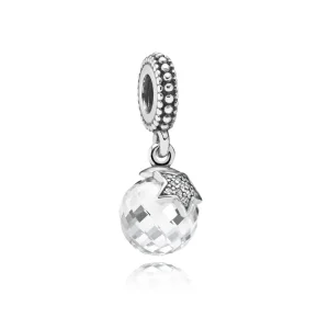 (kép) PANDORA Hold és csillag függőcharm - 791392CZ