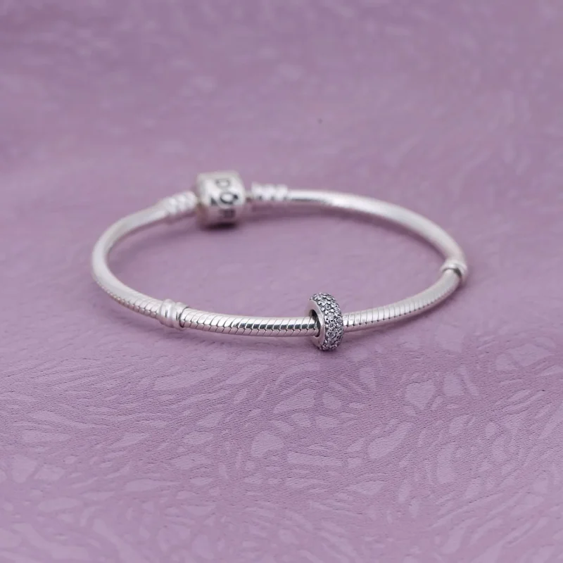 (kép) PANDORA Inspiráció pavé charm és spacer - 791359CZ - Megtekintés 2