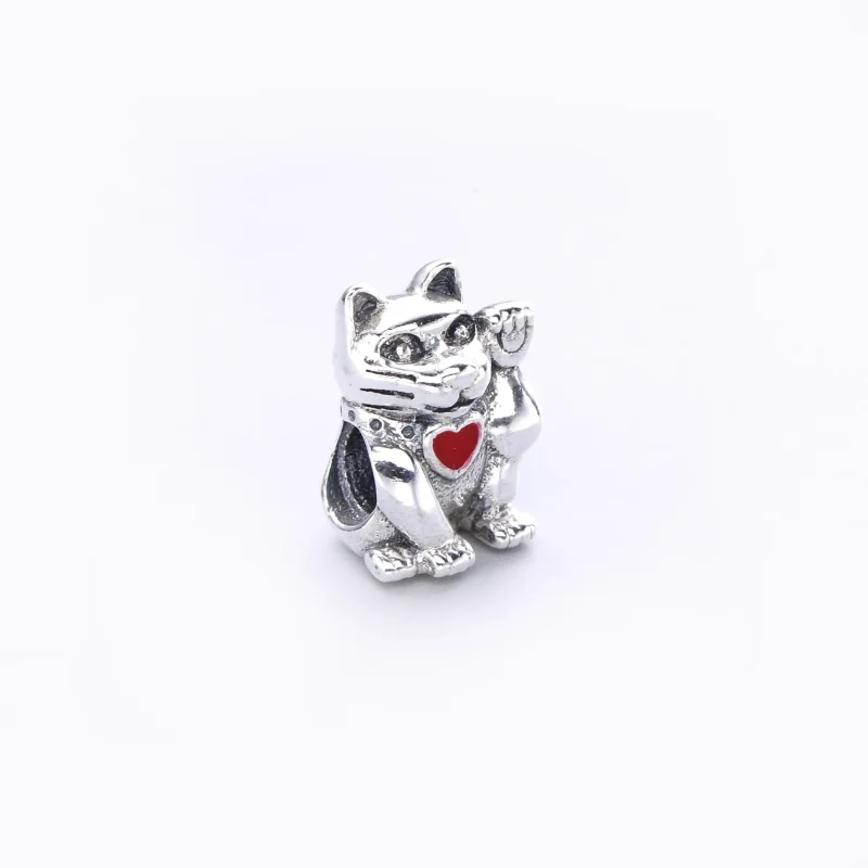 (kép) PANDORA Integető macska charm - 790989EN05 - Megtekintés 2