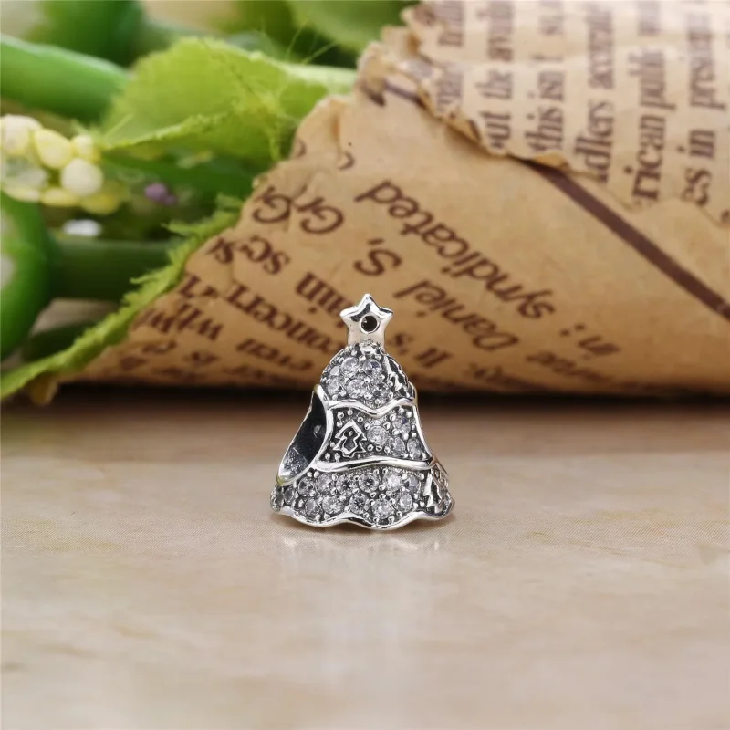 (kép) PANDORA Karácsonyfa ezüstcharm áttetsző cirkóniával - 791765CZ - Megtekintés 3