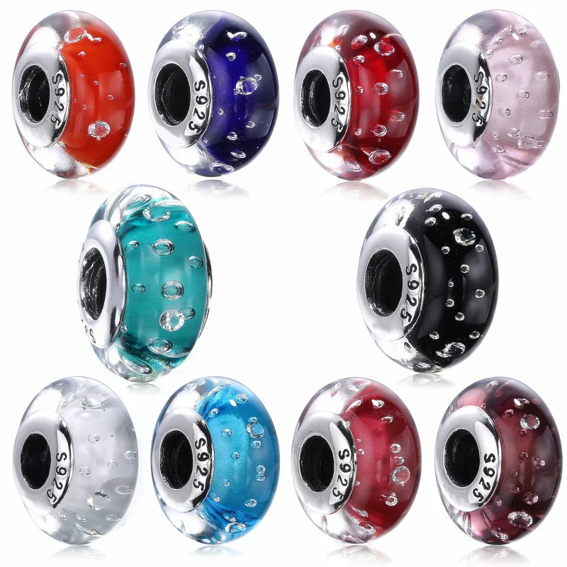 (kép) PANDORA Királykék buborékos muránói üveg charm - 791630CZ - Megtekintés 2