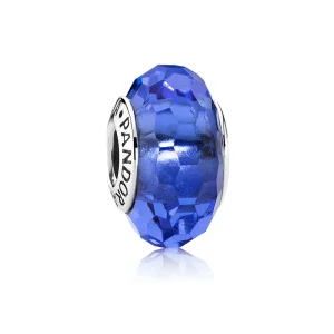 (kép) PANDORA Kék fazettált üveg charm - 791067