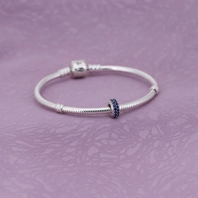(kép) PANDORA Kék pavé inspiráció spacer - 791359NCB - Megtekintés 2