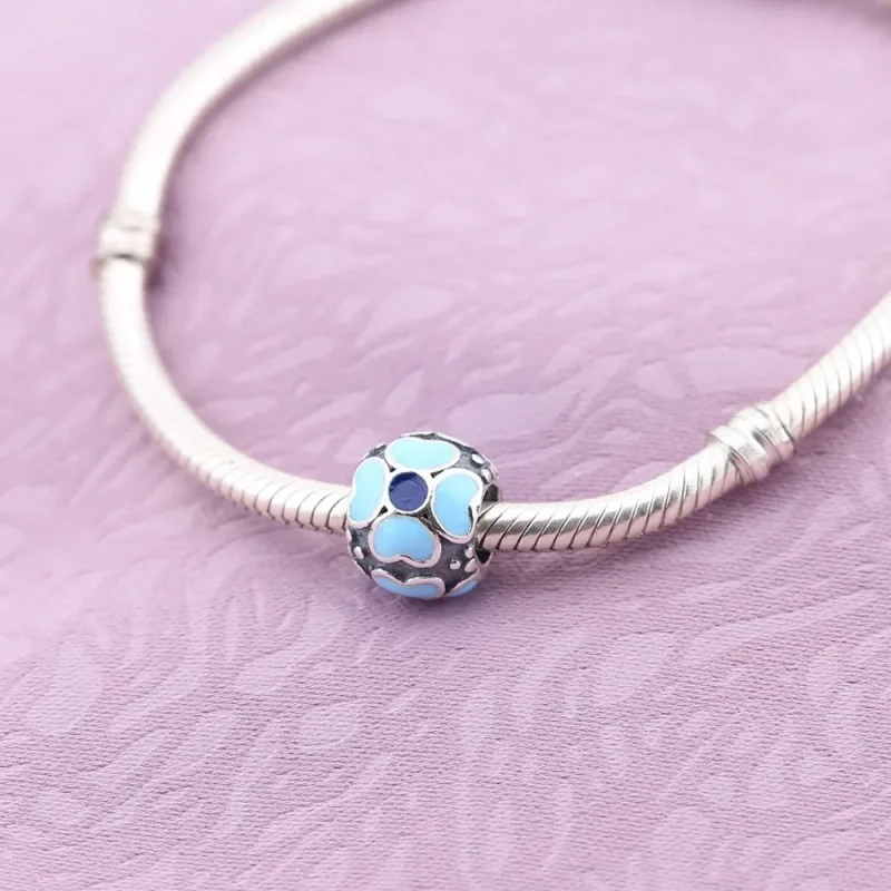 (kép) PANDORA Kék százszorszép charm - 790433EB - Megtekintés 2