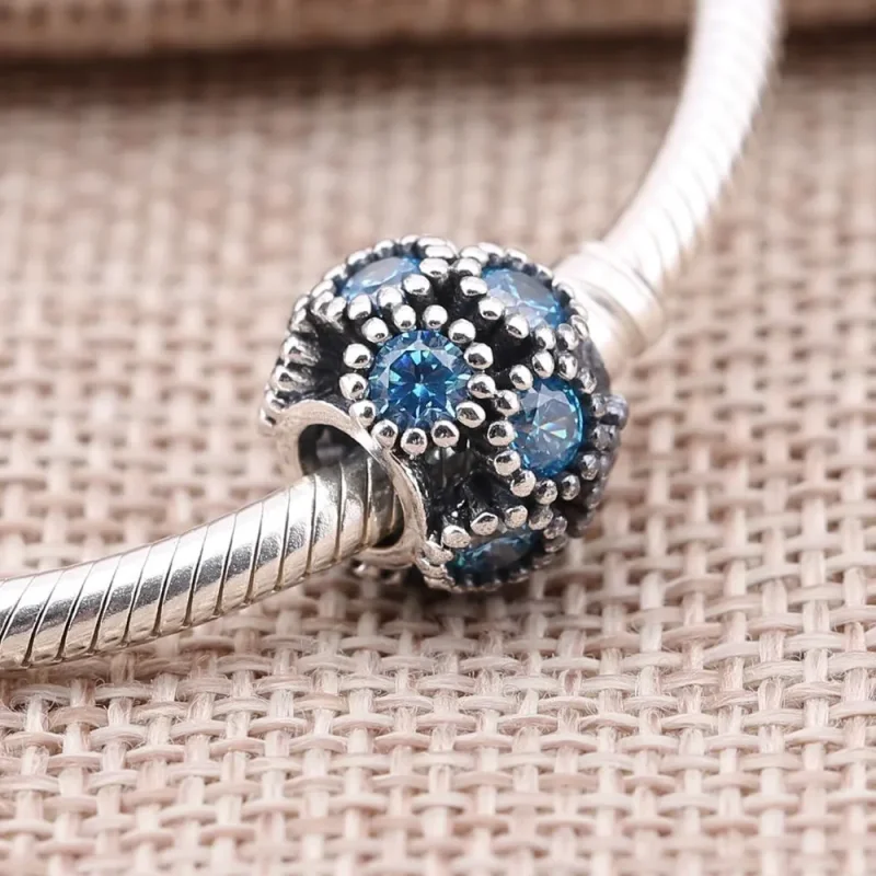 (kép) PANDORA Kékeszöld körmintás charm - 791296MCZ - Megtekintés 2