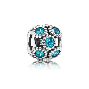 (kép) PANDORA Kékeszöld körmintás charm - 791296MCZ