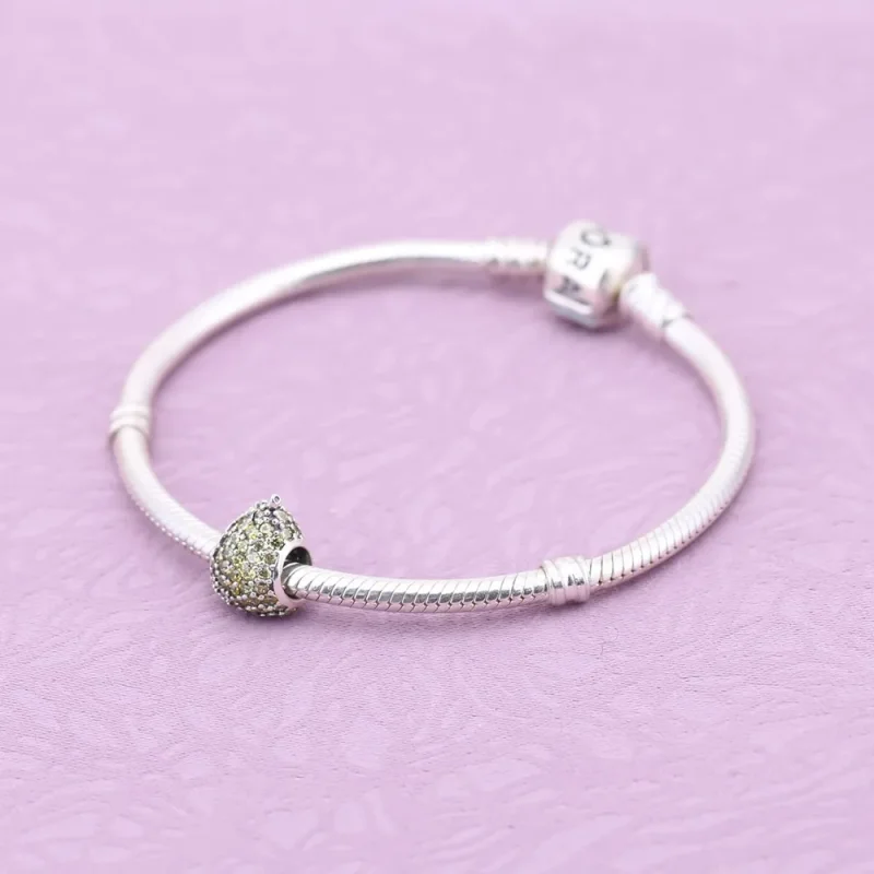 (kép) PANDORA Körte pavé charm - 791486NLG - Megtekintés 4