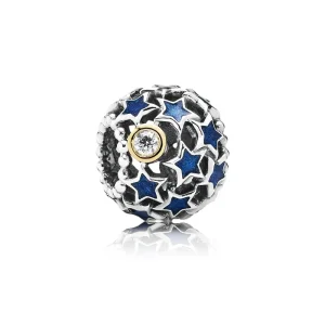 (kép) PANDORA Kéttónusú charm, Éjszakai égbolt