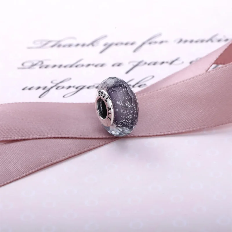 (kép) PANDORA Lila csillámló charm - 791651 - Megtekintés 2