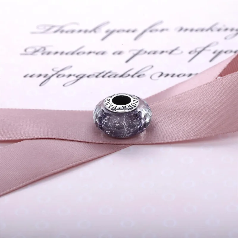 (kép) PANDORA Lila csillámló charm - 791651 - Megtekintés 3