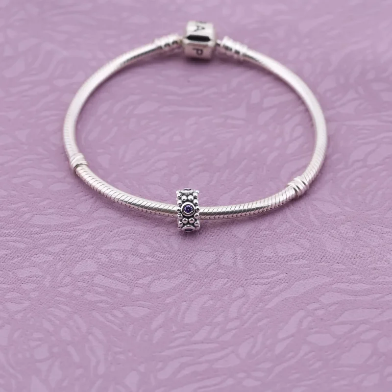 (kép) PANDORA Lila körjáték spacer - 791122ACZ - Megtekintés 2