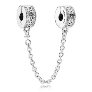 (kép) PANDORA logo biztonsági lánc - 792057CZ