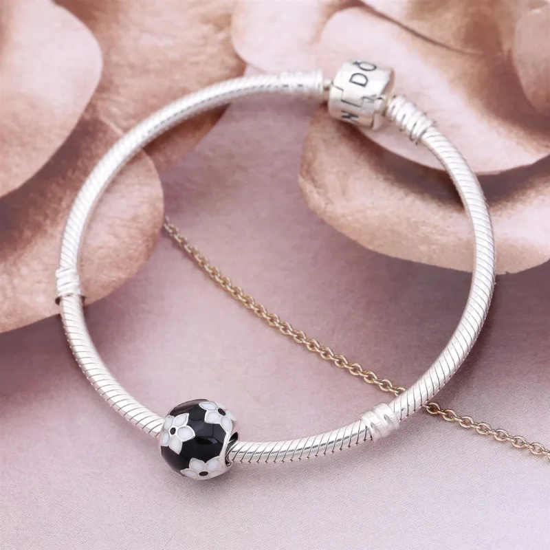 (kép) PANDORA Misztikus virág charm - 791398ENMX - Megtekintés 2