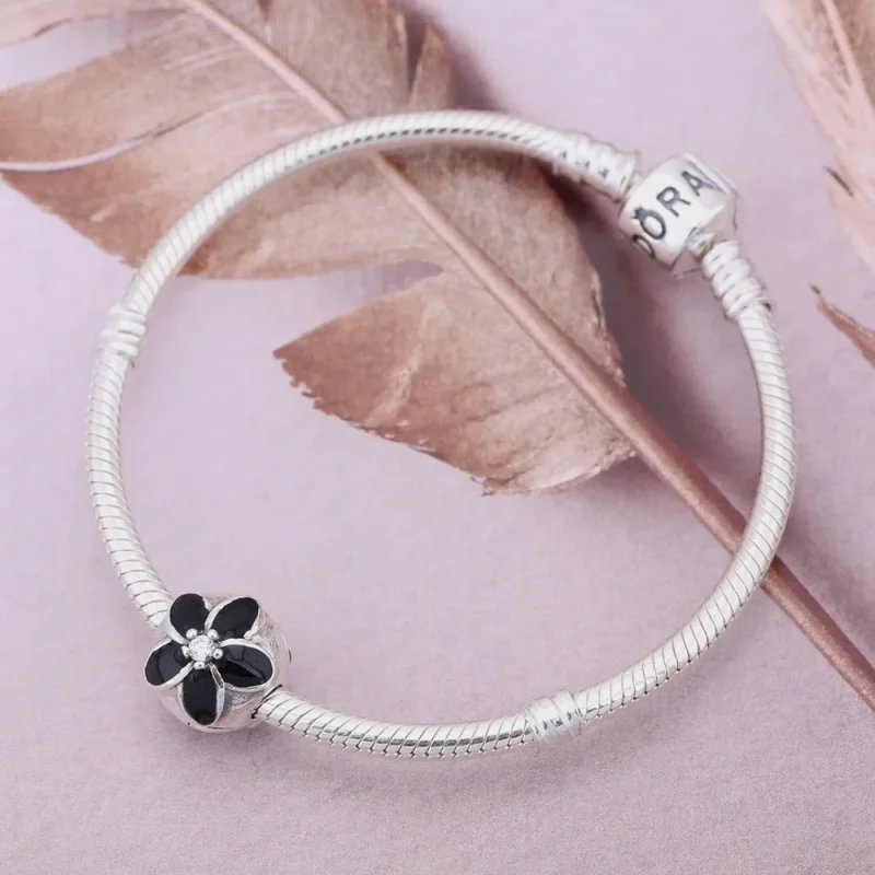 (kép) PANDORA Misztikus virág clip/rögzített charm - 791408CZ - Megtekintés 2