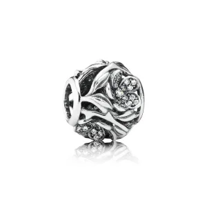 (kép) PANDORA Misztikus virág törtmintás pavé charm - 791419CZ