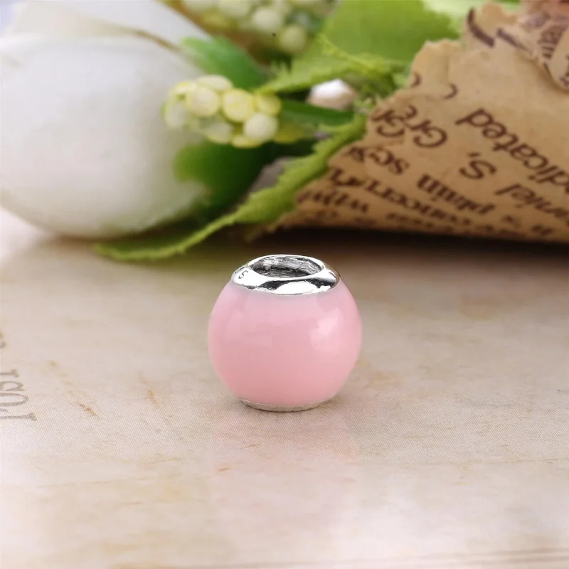 (kép) PANDORA Opálfényű, rózsaszín fazettált charm - 791722NOP - Megtekintés 3