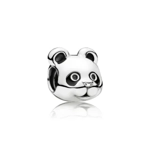 (kép) PANDORA Panda ezüstcharm fekete tűzzománccal - 791745EN16