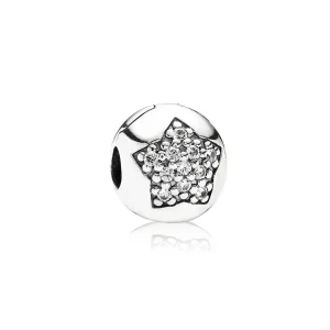 (kép) PANDORA Pavé csillag klip - 791056CZ