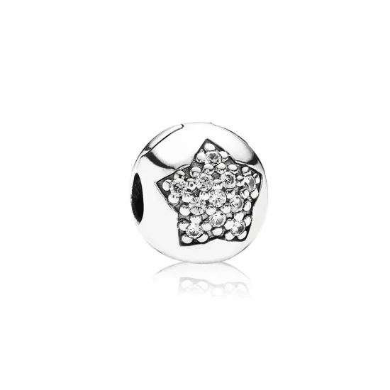 (kép) PANDORA Pavé csillag klip - 791056CZ