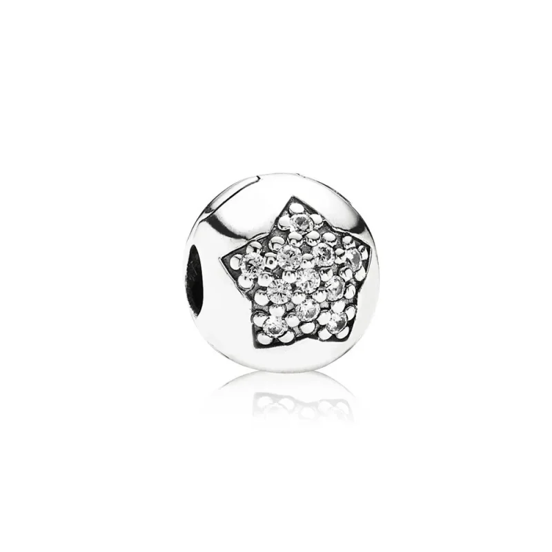 (kép) PANDORA Pavé csillag klip - 791056CZ