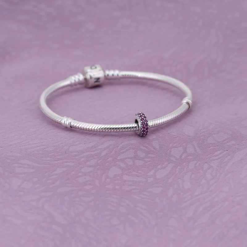 (kép) PANDORA Pavé inspiráció, vörös - 791359CZR - Megtekintés 2