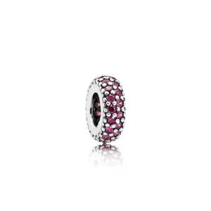 (kép) PANDORA Pavé inspiráció, vörös - 791359CZR