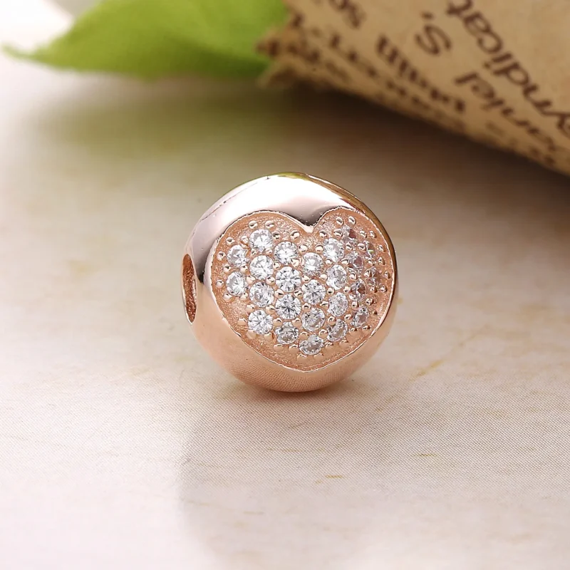 (kép) PANDORA Pavé szív / FÉM - 781053CZ - Megtekintés 2