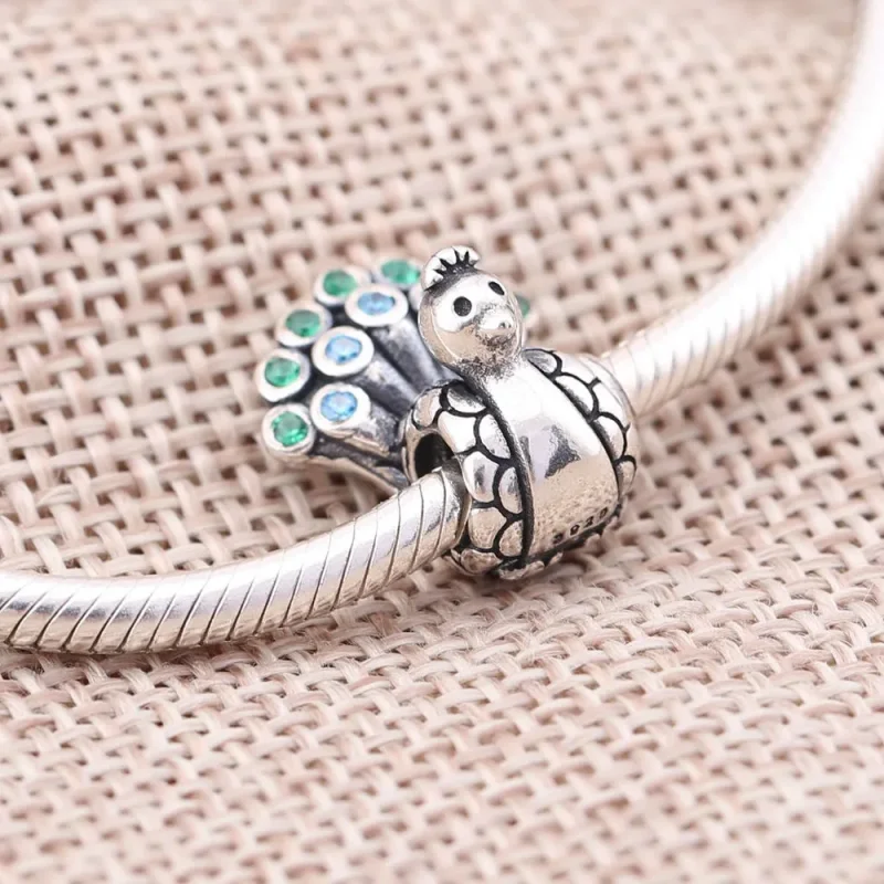 (kép) PANDORA Páva charm - 791227MCZ - Megtekintés 2