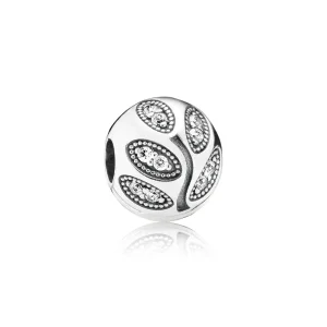 (kép) PANDORA Ragyogó levelek clip/rögzített charm - 791416CZ