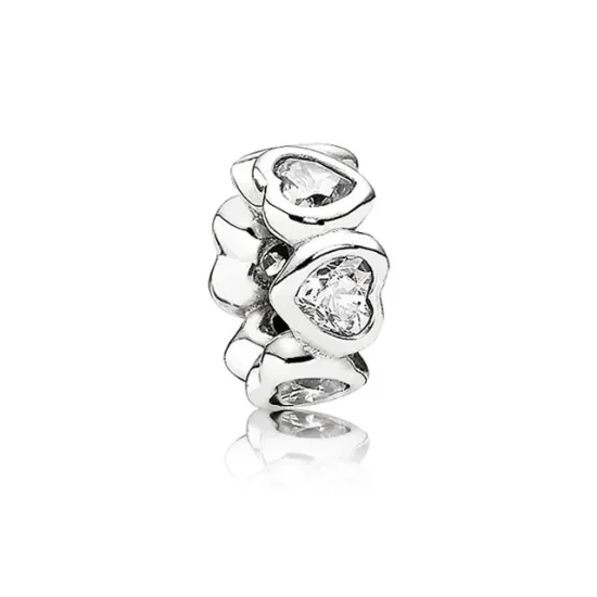 (kép) PANDORA Ragyogó szívek spacer - 791252CZ