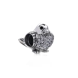 PANDORA Robin ezüstcharm vörös és áttetsző cirkóniával - 791731CZR (kép) PANDORA Robin ezüstcharm vörös és áttetsző cirkóniával - 791731CZR