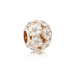 (kép) PANDORA Rose charm, Fehér kankalin réten