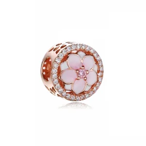 (kép) PANDORA Rose charm, Magnólia virágzás