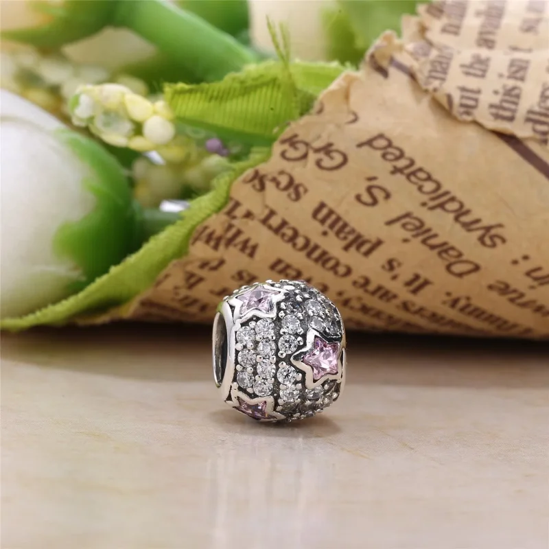 (kép) PANDORA Rózsaszín csillag charm - 791382PCZ - Megtekintés 3