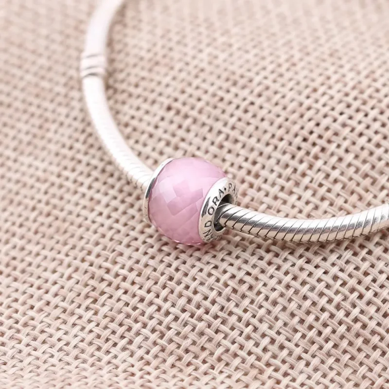 (kép) PANDORA Rózsaszín fazettált charm - 791499PCZ - Megtekintés 2