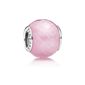 (kép) PANDORA Rózsaszín fazettált charm - 791499PCZ