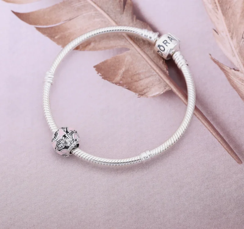 (kép) PANDORA Rózsaszín pompás rózsa - 791527EN40 - Megtekintés 2