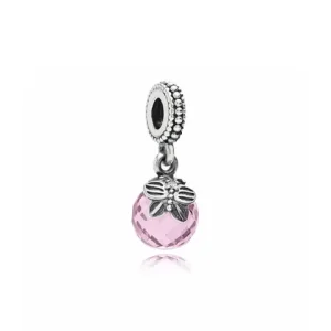 (kép) PANDORA Rózsaszín reggeli pillangó függő charm - 791258PCZ