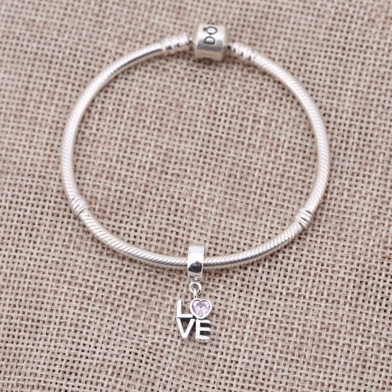 (kép) PANDORA Rózsaszín szerelem függő charm - 791253CZS - Megtekintés 2