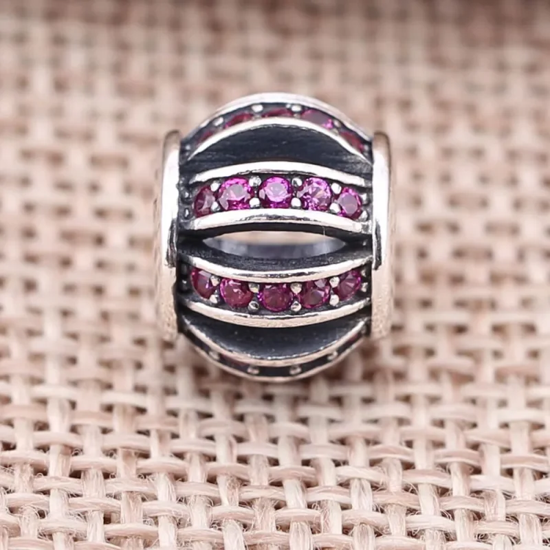 (kép) PANDORA Rózsaszín áttört mintás hordó alakú charm - 791115CZS - Megtekintés 2