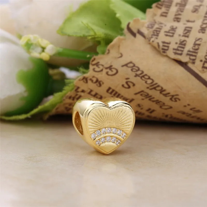 (kép) PANDORA Shine charm, Napfény szív - Megtekintés 2