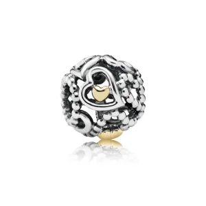 (kép) PANDORA Szerelem áttört mintás charm - 791372