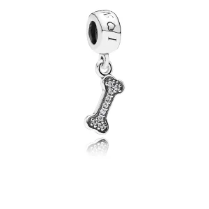 (kép) PANDORA Szeretem a kutyámat függő charm - 791263CZ