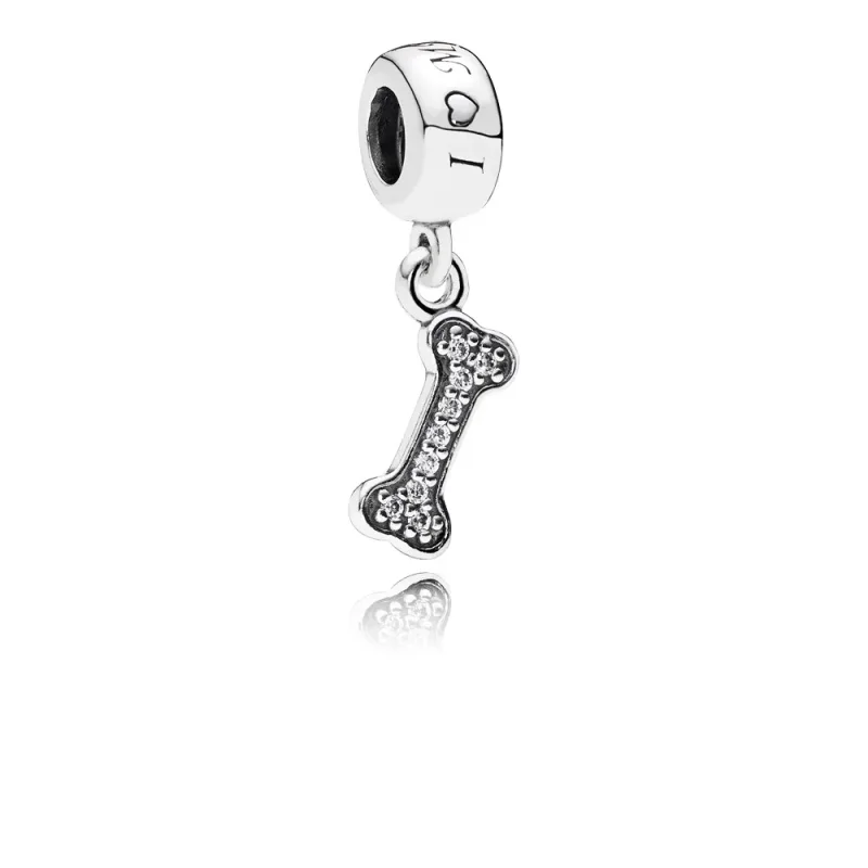 (kép) PANDORA Szeretem a kutyámat függő charm - 791263CZ