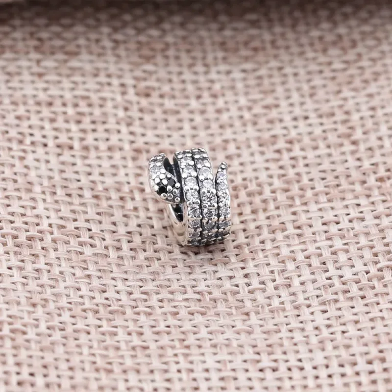 (kép) PANDORA Szikrázó kígyó, Sterling ezüst, cirkónia, fehér kristály - 791539CZ - Megtekintés 2
