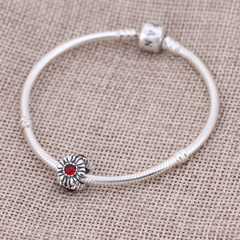 (kép) PANDORA Születésnapi virágok Július charm - 790580CAR - Megtekintés 2