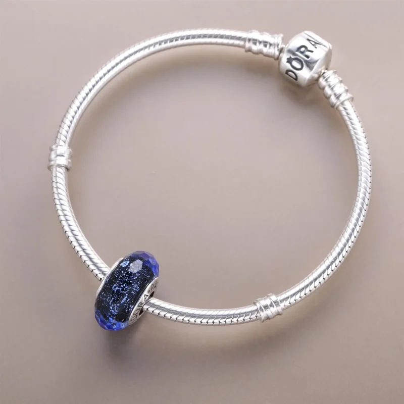 (kép) PANDORA Színjátszó kék, fazettált charm - 791646 - Megtekintés 4