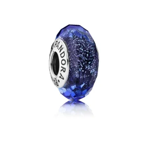 (kép) PANDORA Színjátszó kék, fazettált charm - 791646